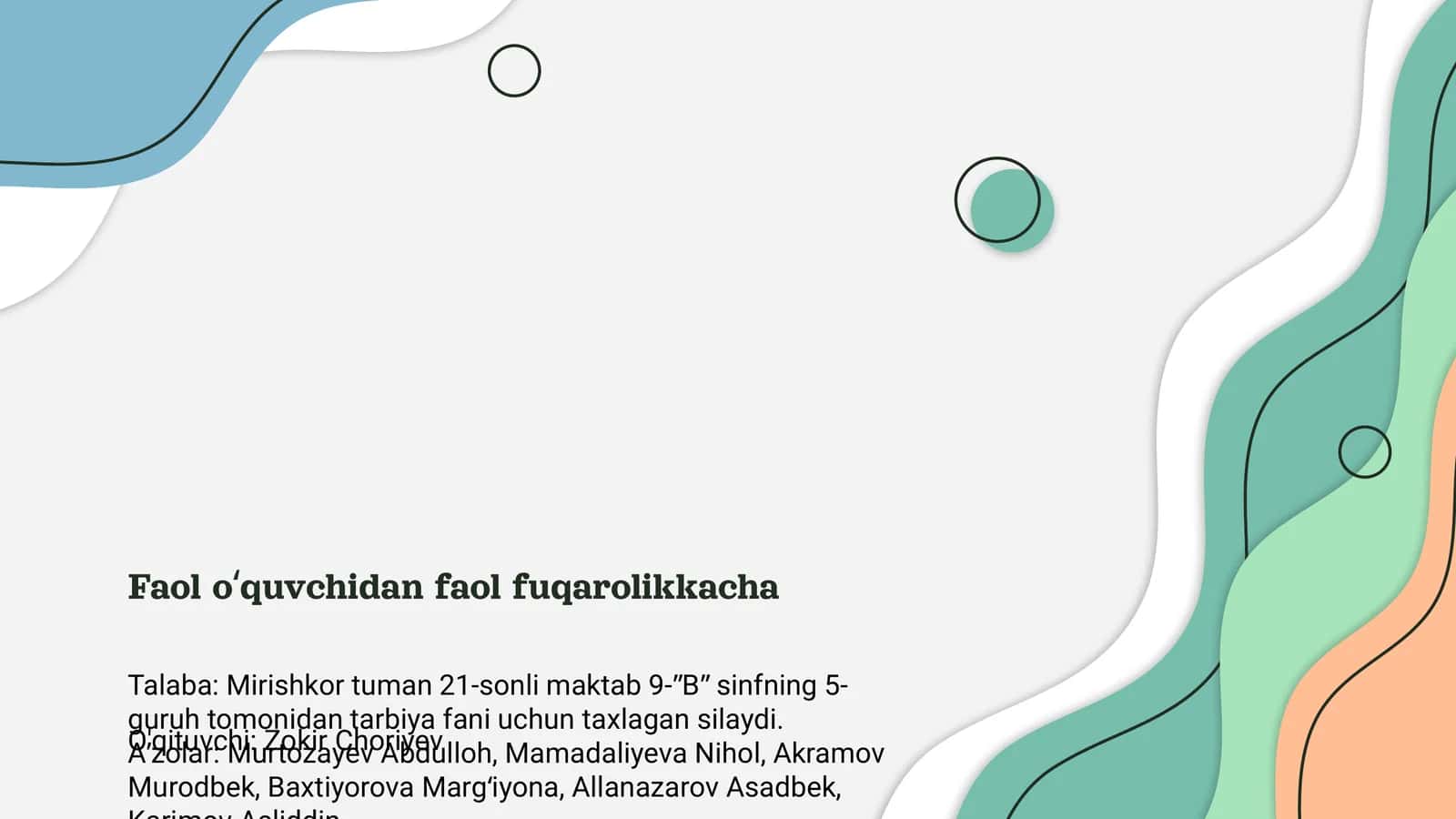 Faol oʻquvchidan faol fuqarolikkacha 1