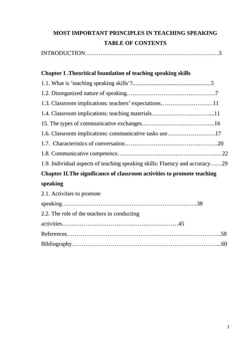 MOST IMPORTANT PRINCIPLES IN TEACHING SPEAKING 1