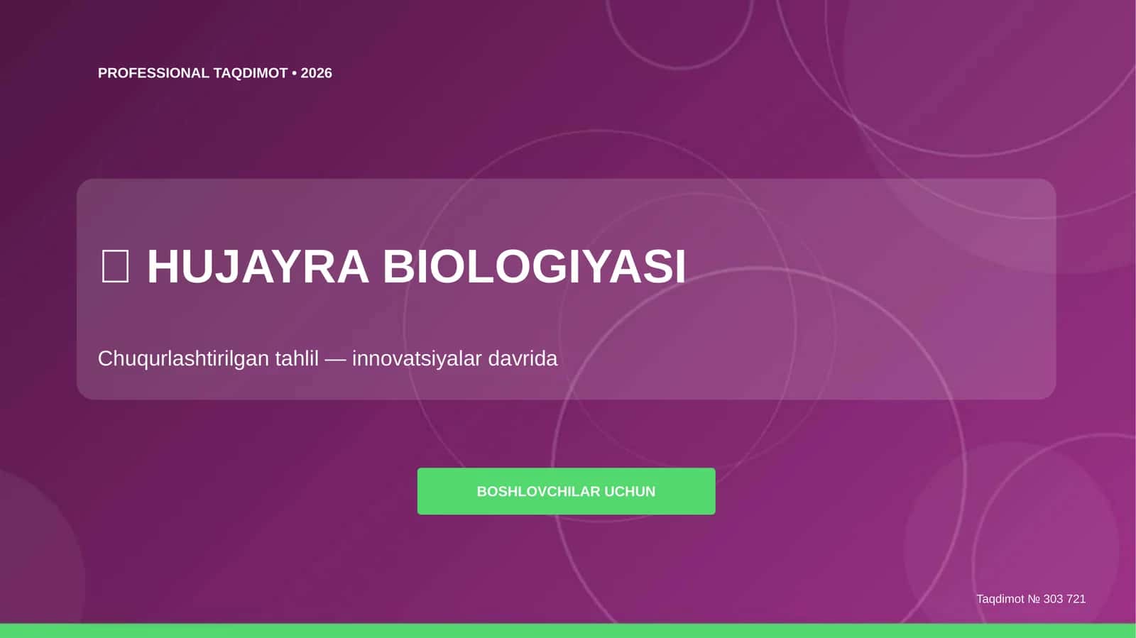 HUJAYRA BIOLOGIYASI 1
