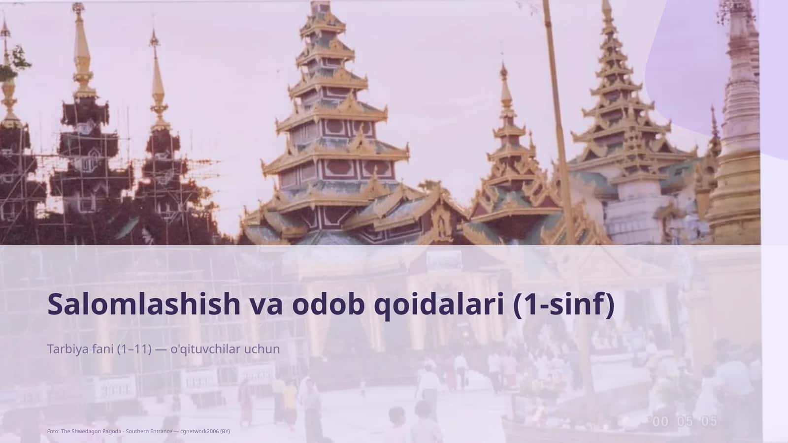 Salomlashish va odob qoidalari (1-sinf) 1