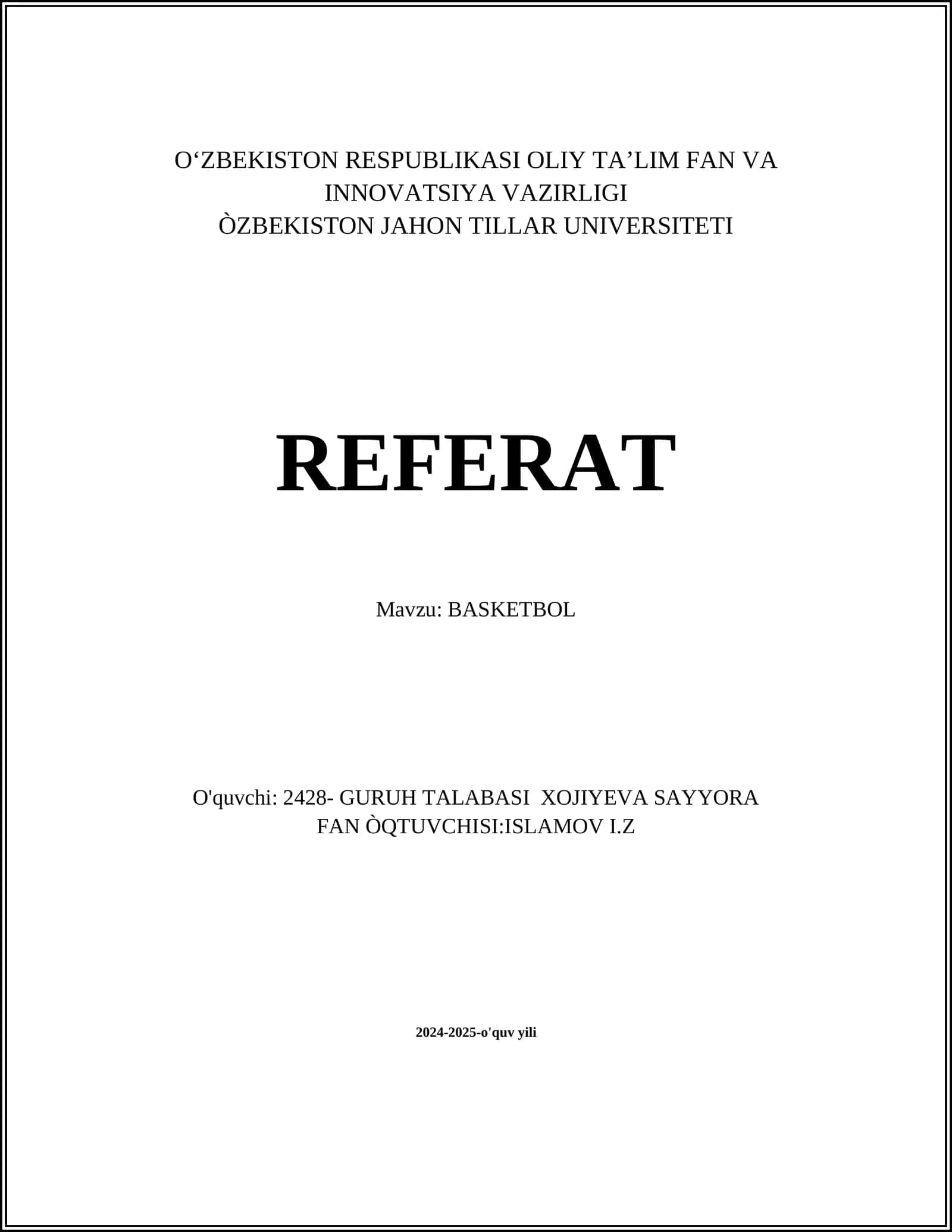BASKETBOL 1