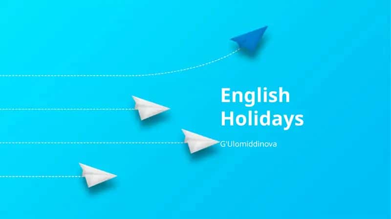 English Holidays 1