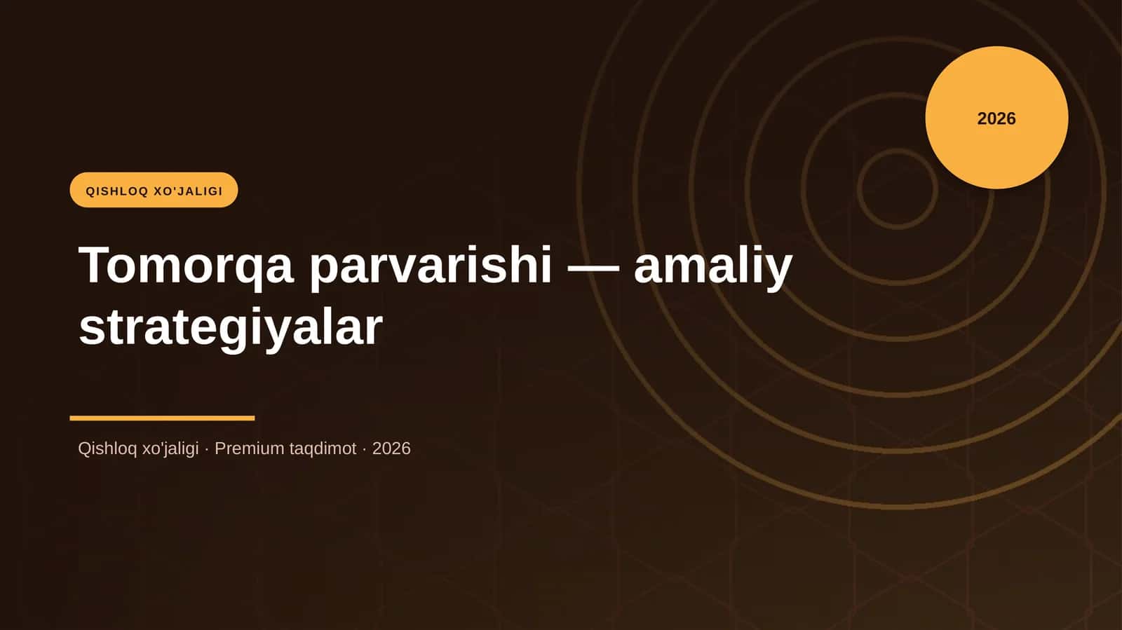 Tomorqa parvarishi — amaliy strategiyalar 1