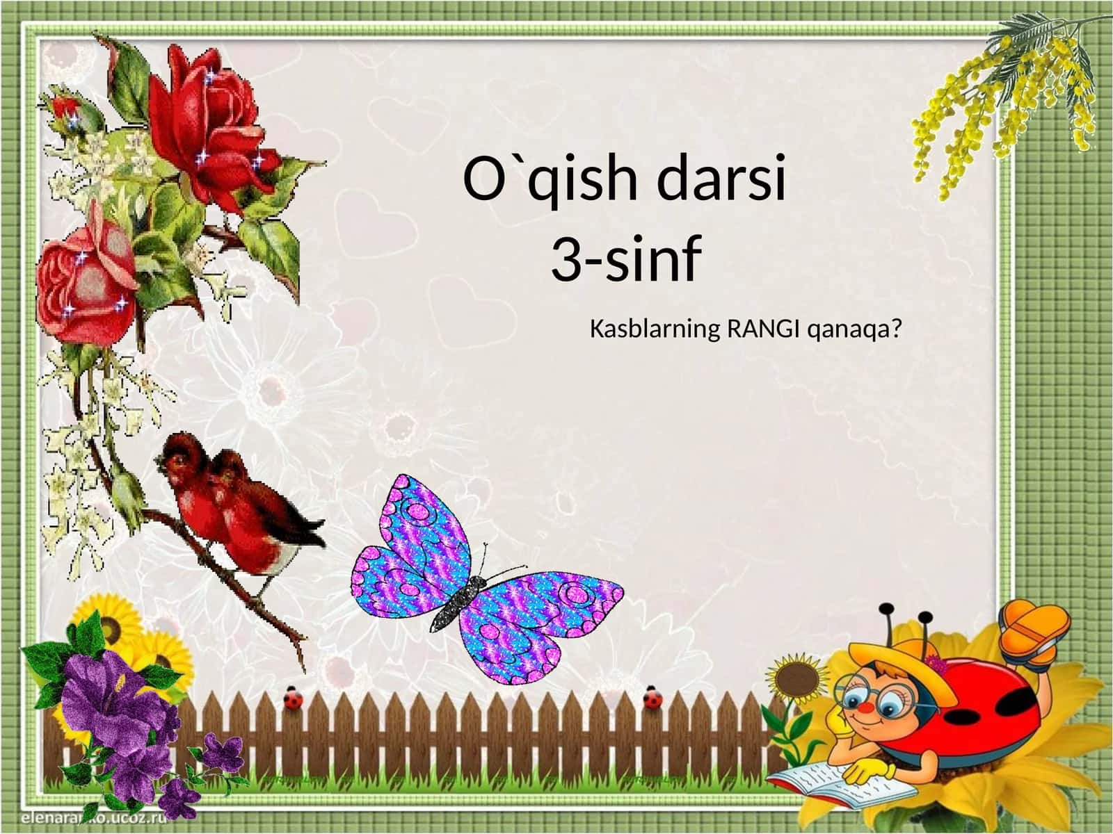 O`qish darsi3-sinf 1