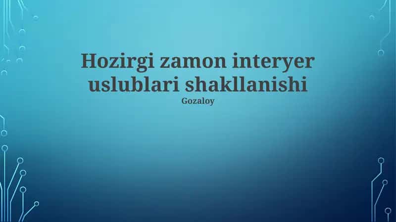 Zamonaviy loft dizayni 1
