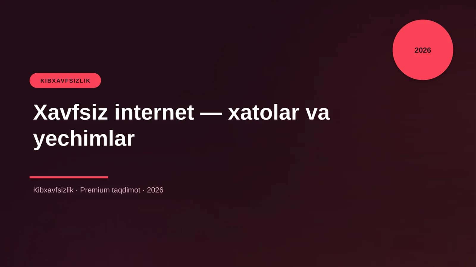 Xavfsiz internet — xatolar va yechimlar 1