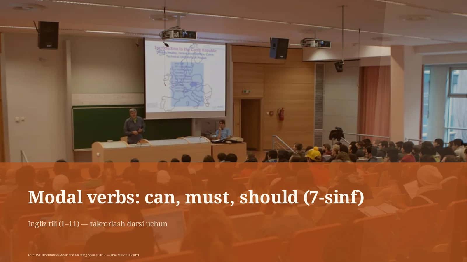 Modal verbs: can, must, should (7-sinf) 1