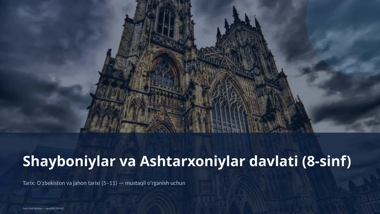Shayboniylar va Ashtarxoniylar davlati (8-sinf) 1