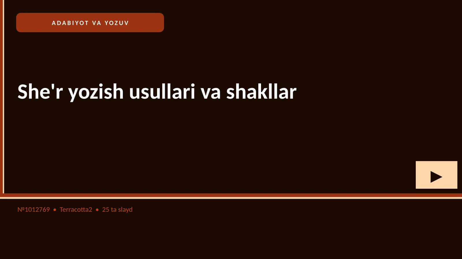 She'r yozish usullari va shakllar 1