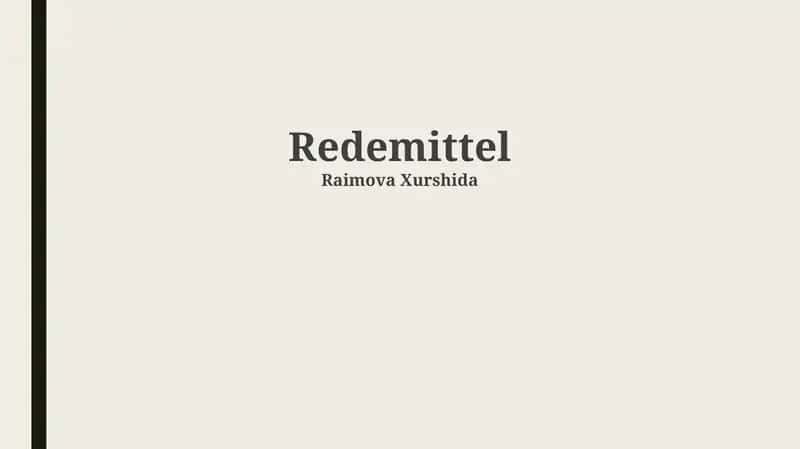 Redemittel 1