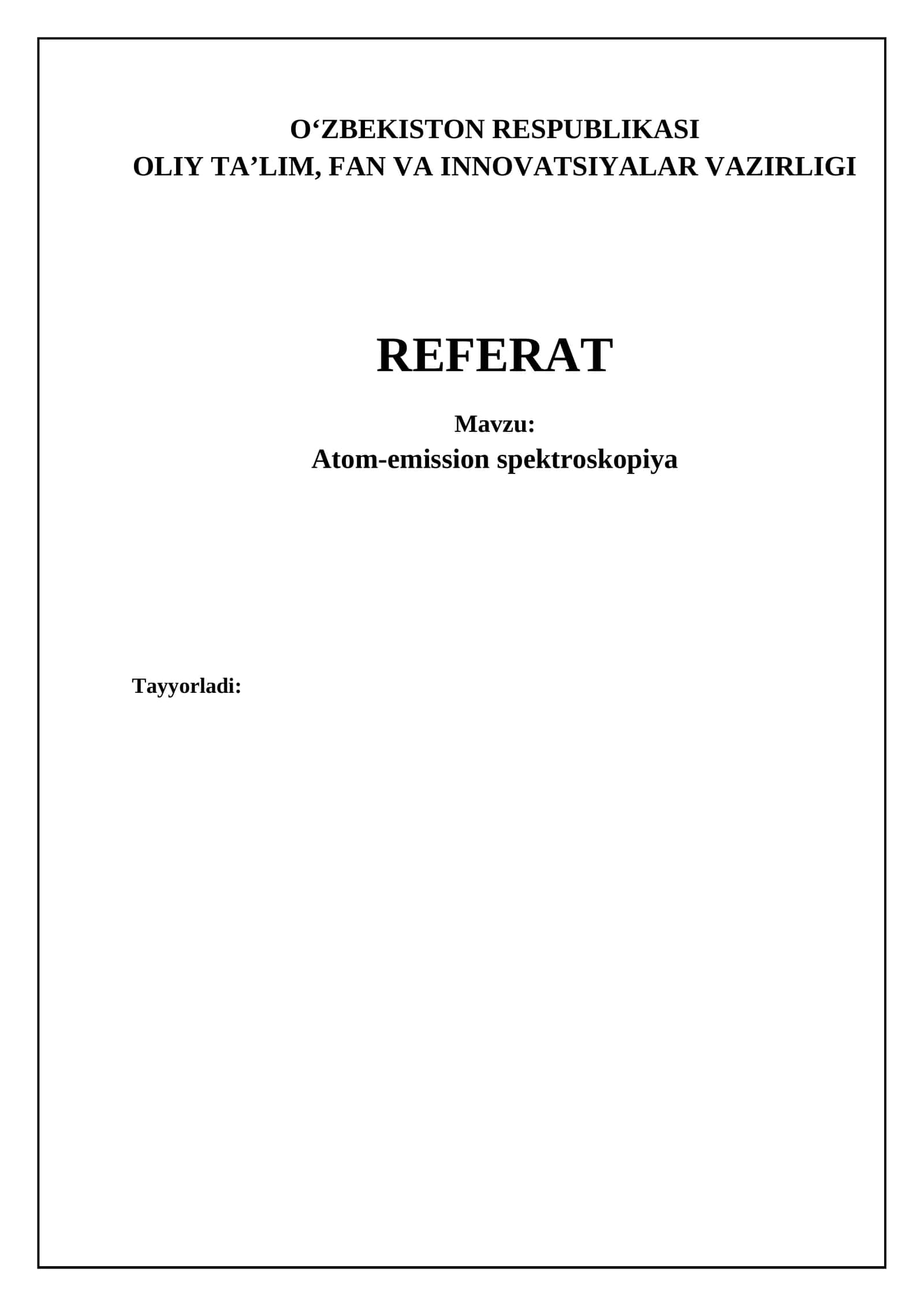 Atom-emission spektroskopiya 1