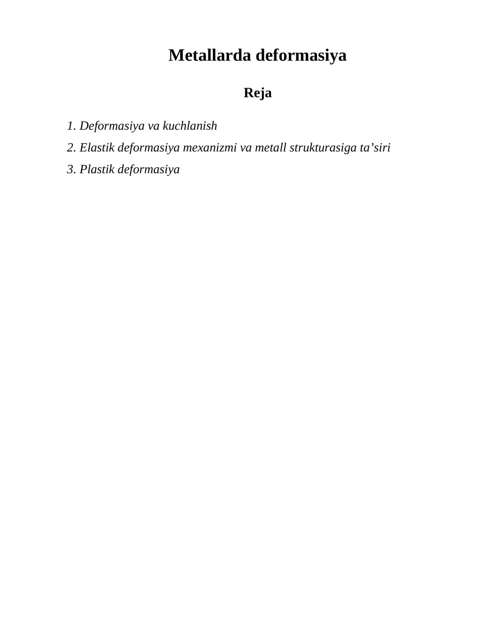 Metallarda deformasiya 1