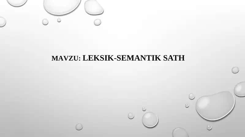 LEKSIKOLOGIYA 1