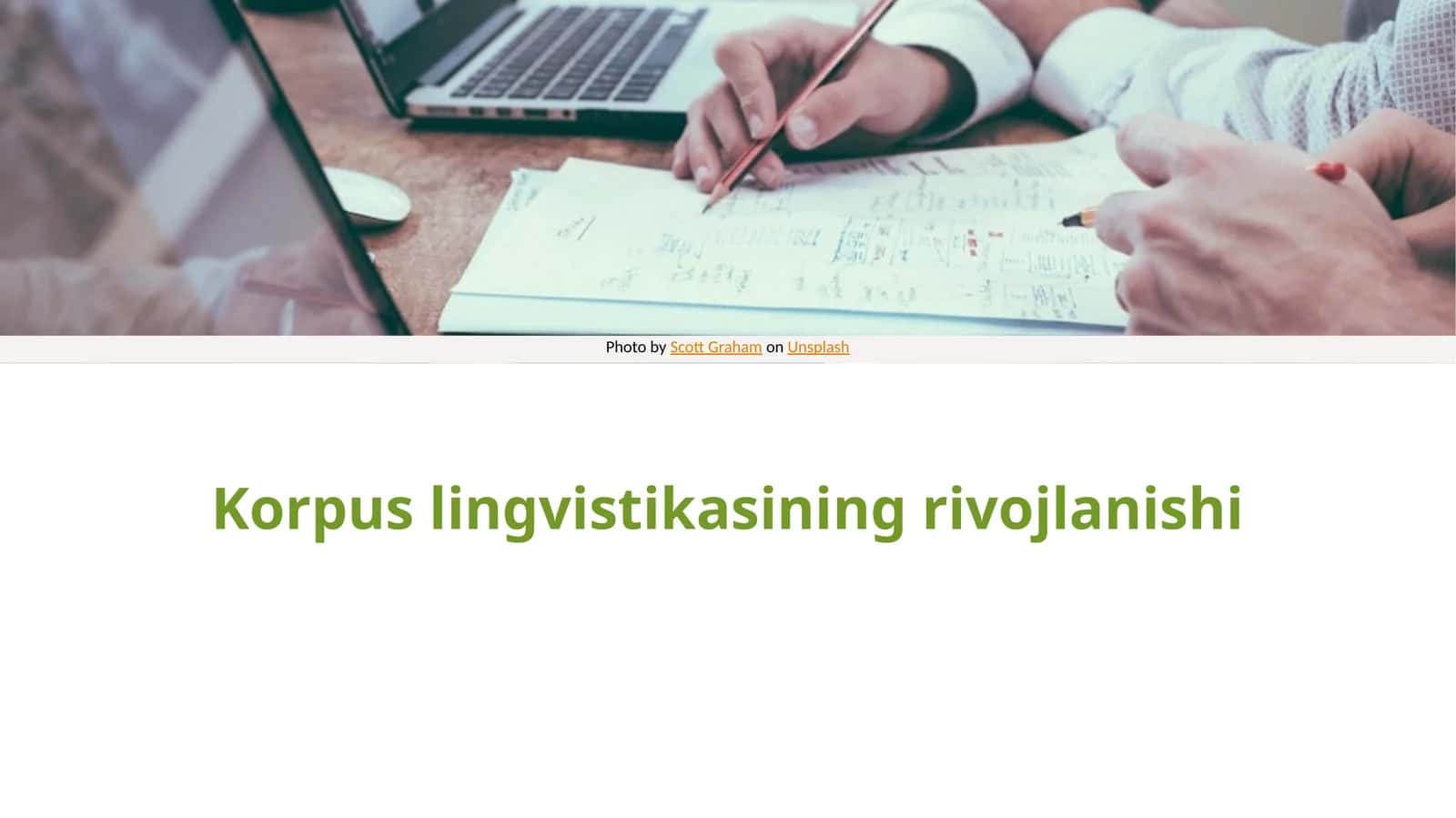 Korpus lingvistikasining rivojlanishi 3 1