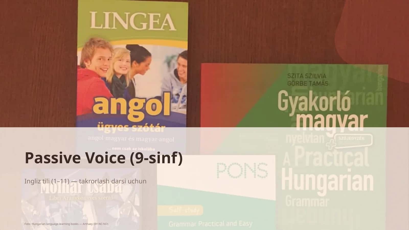 Passive Voice (9-sinf) 1