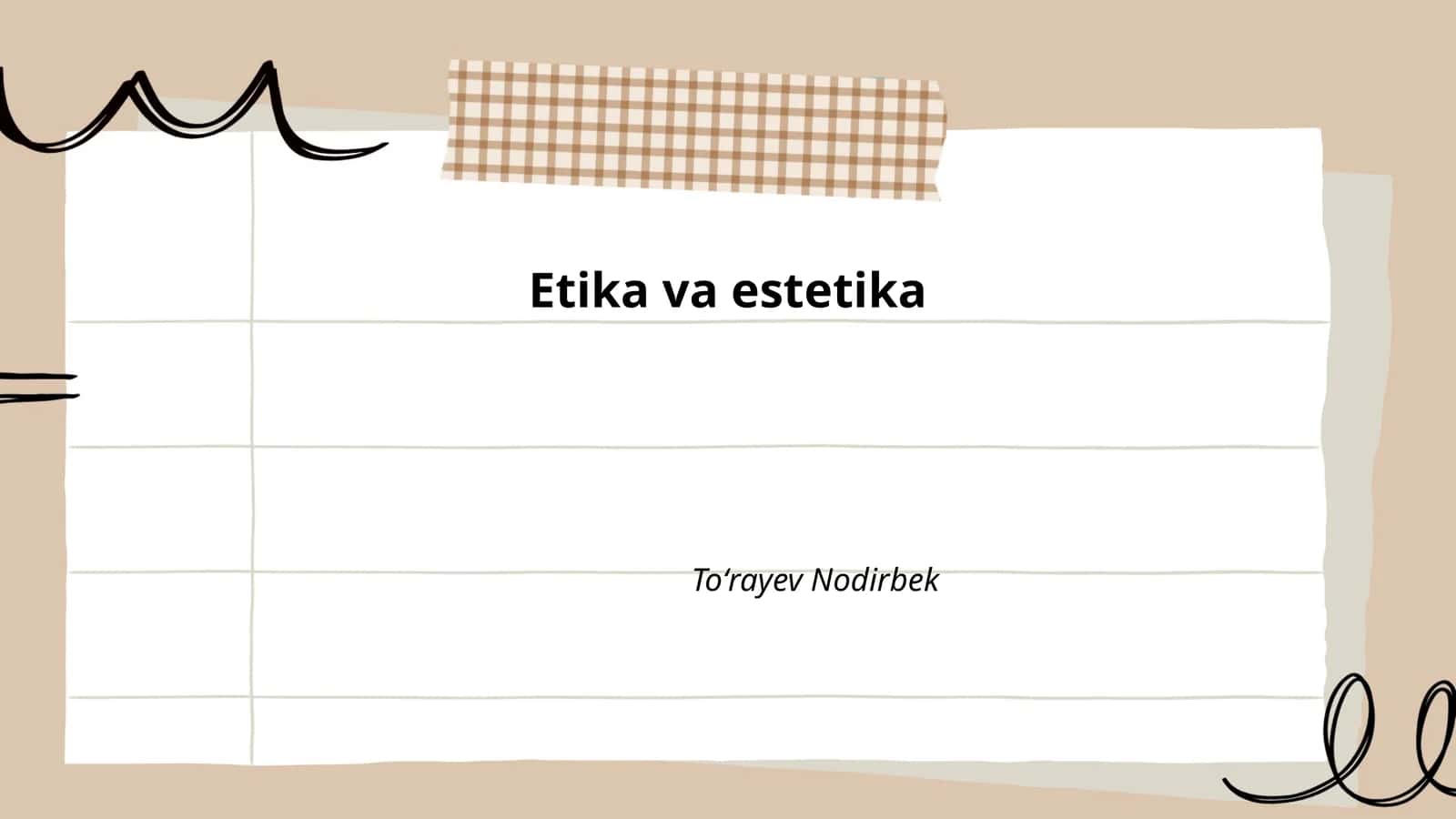 Etika va estetika 1