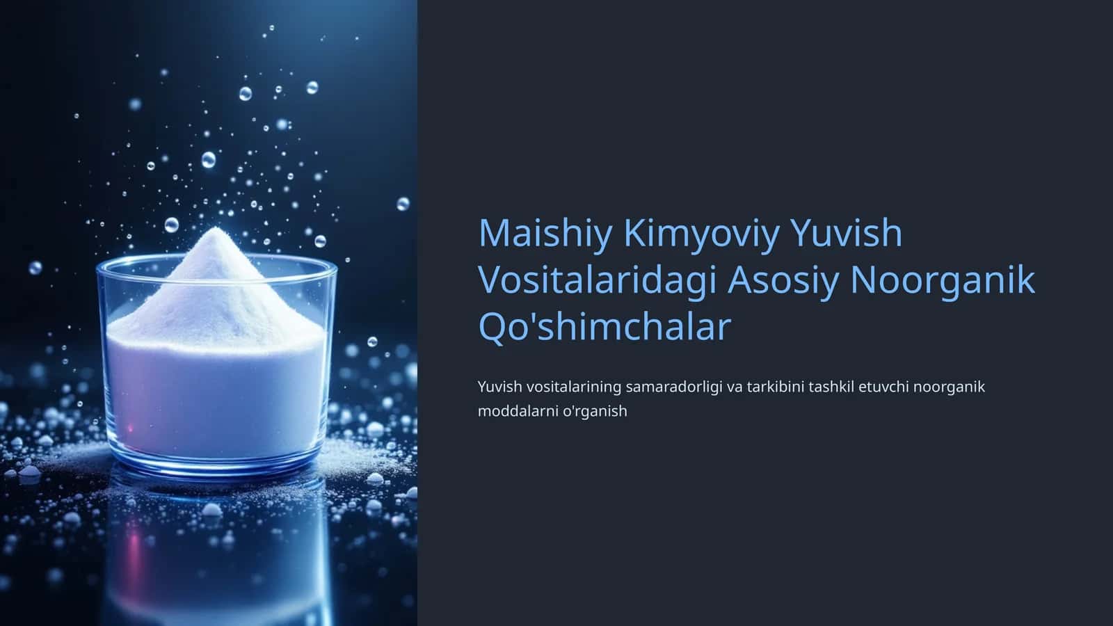 Sintetik yuvish vositalari, sirt faol moddalar 1