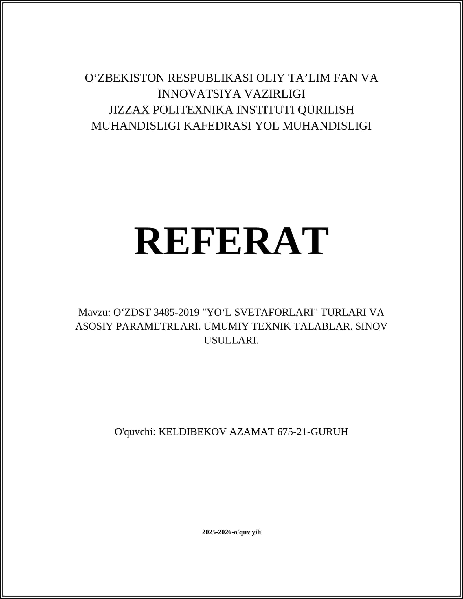 Svetafor turlari va tasnifi 1