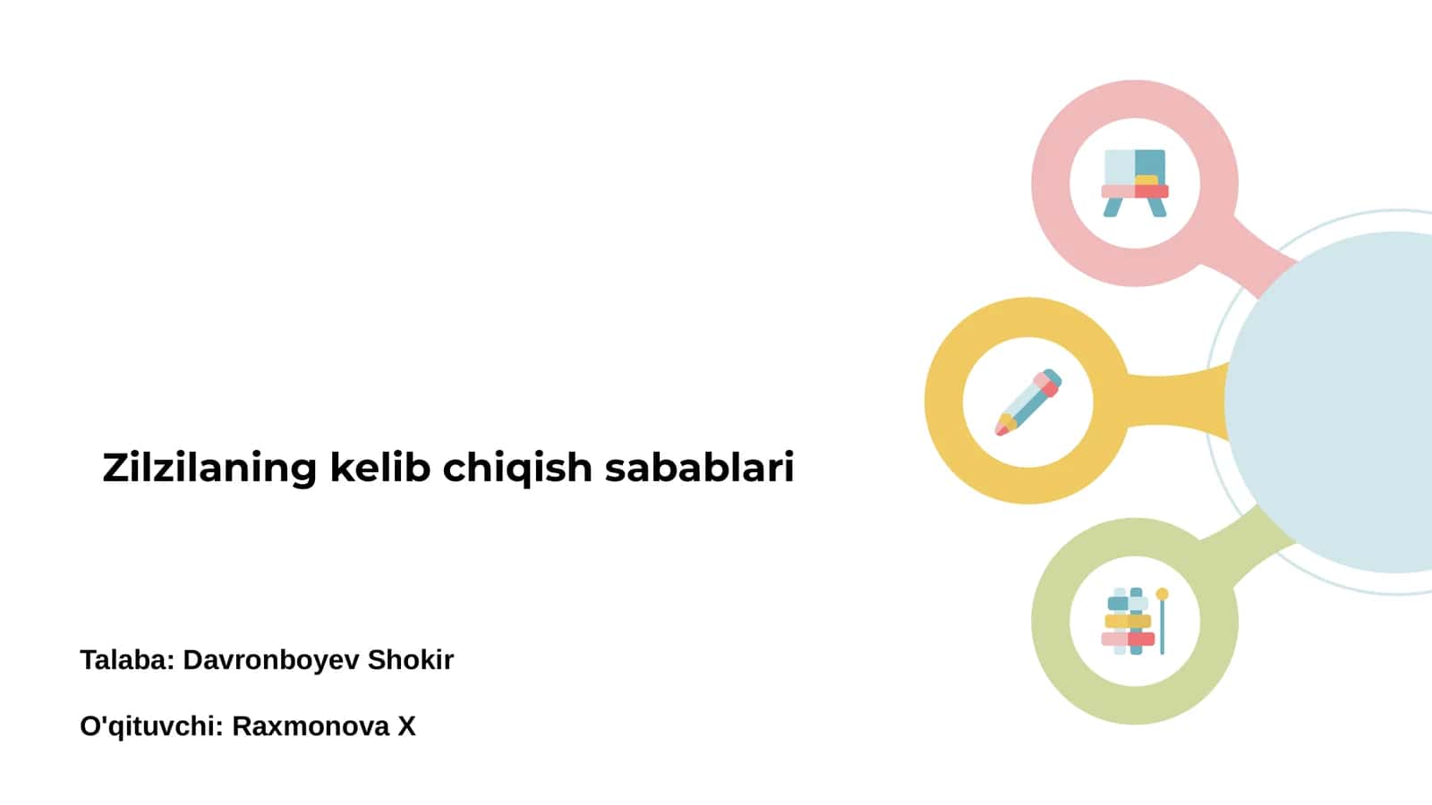 Zilzilaning kelib chiqish sabablari 1