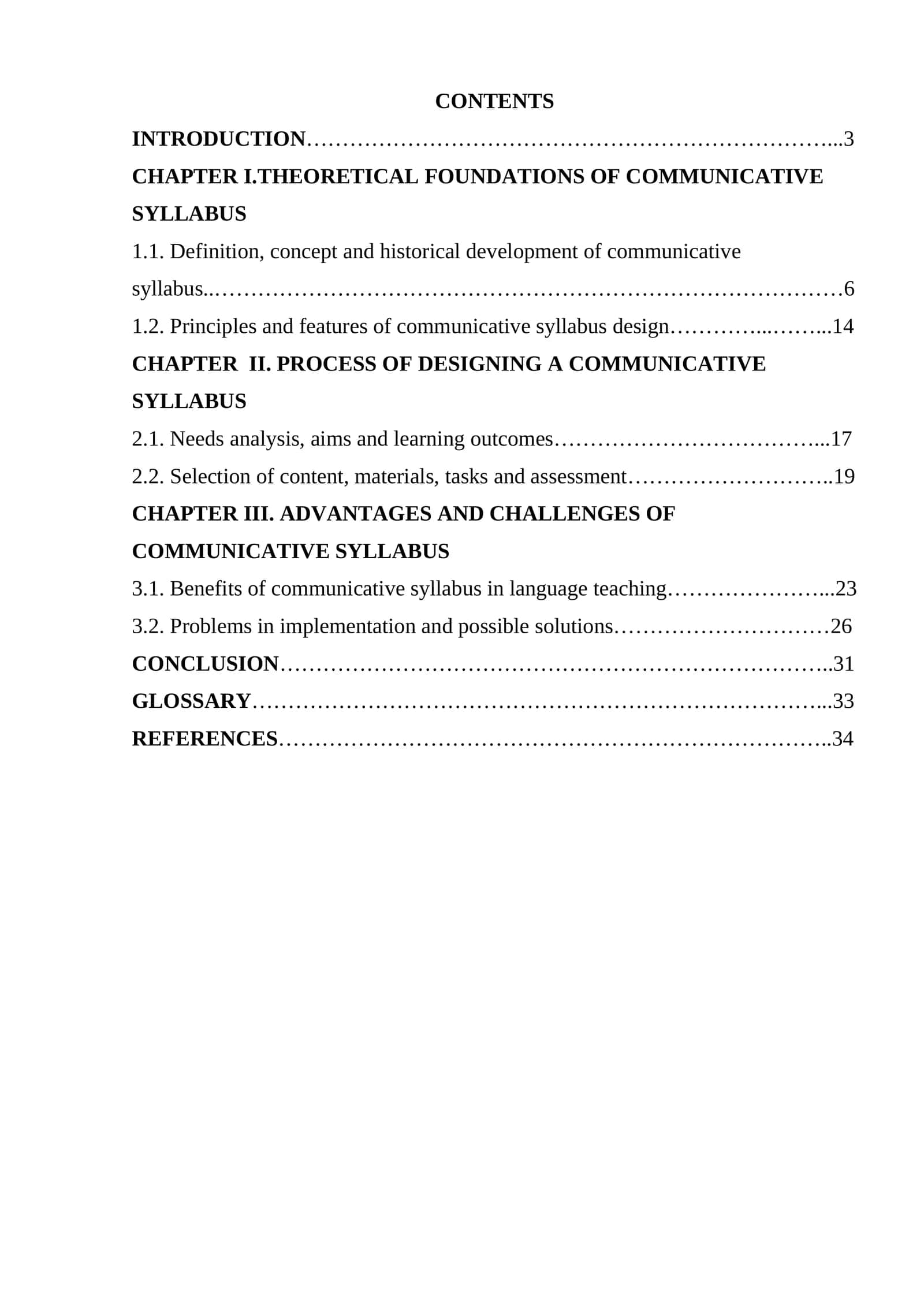 Designing a communicative syllabus 1