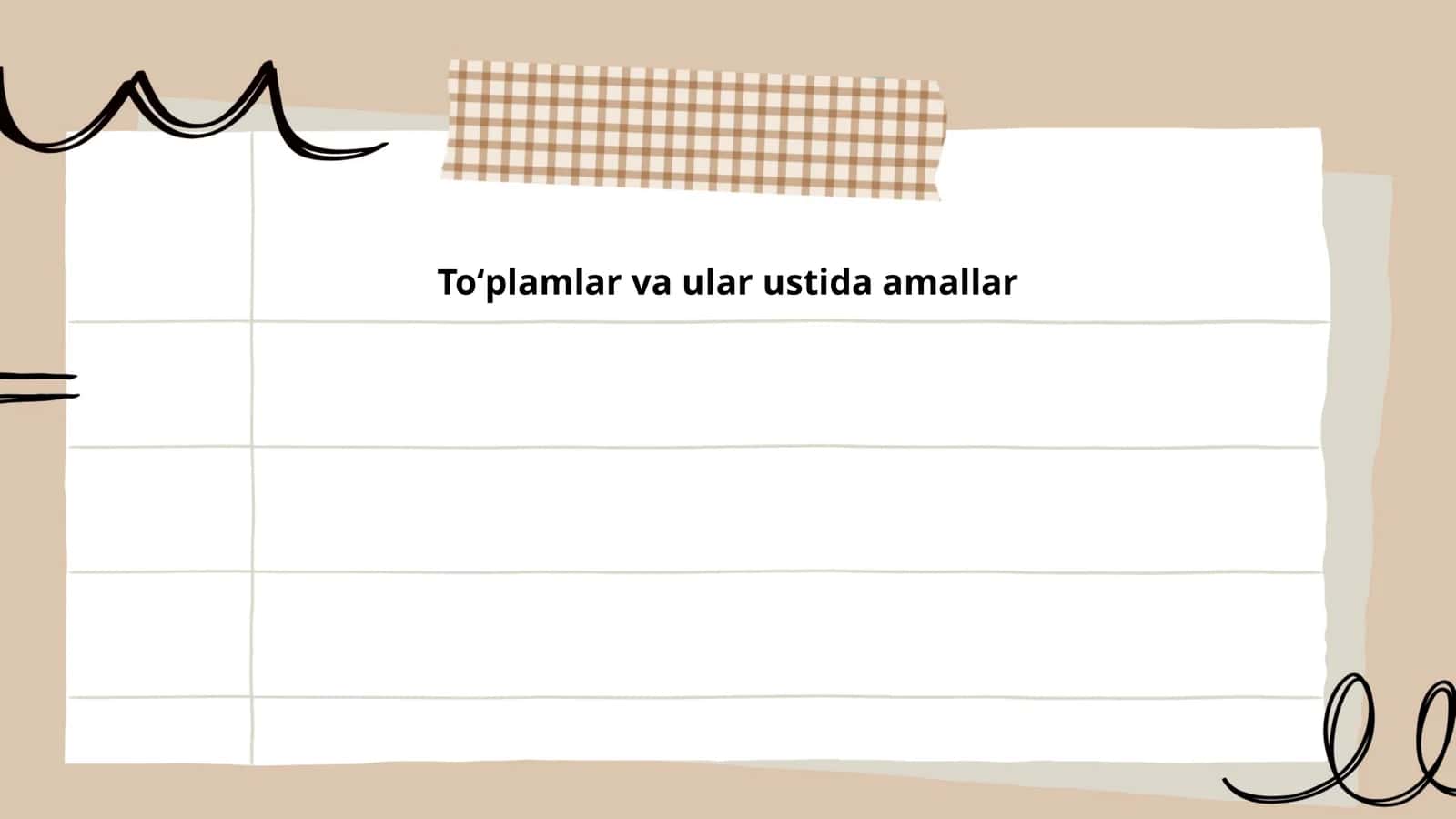 To'plamlar va ular ustida amallar 1