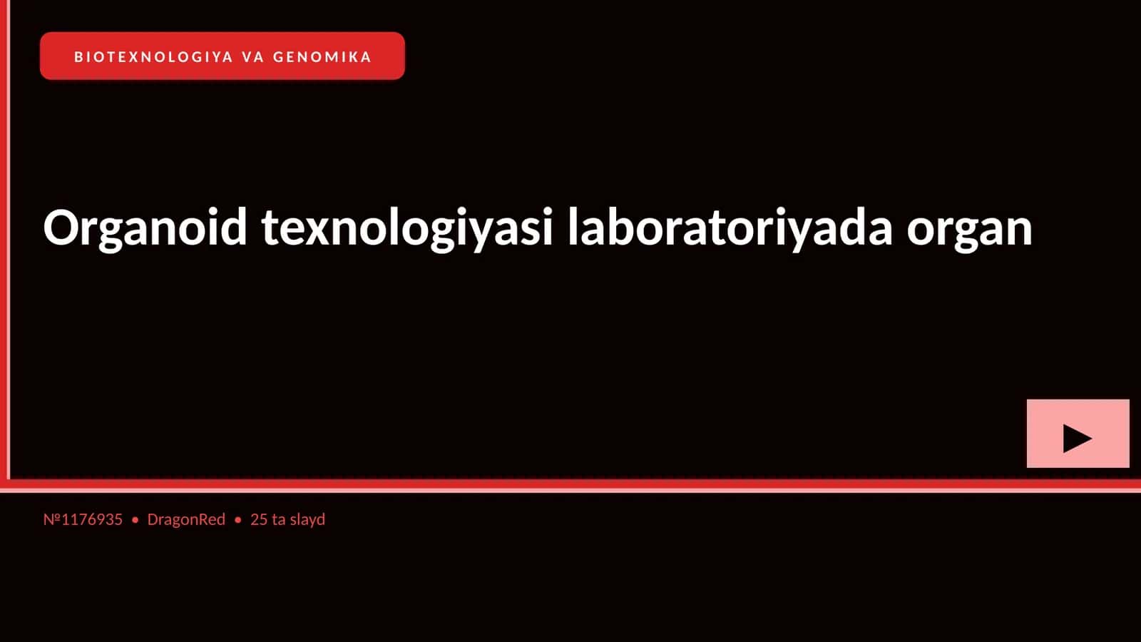 BIOTEXNOLOGIYA VA GENOMIKA 1
