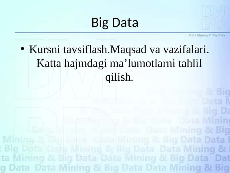 Big Data 1