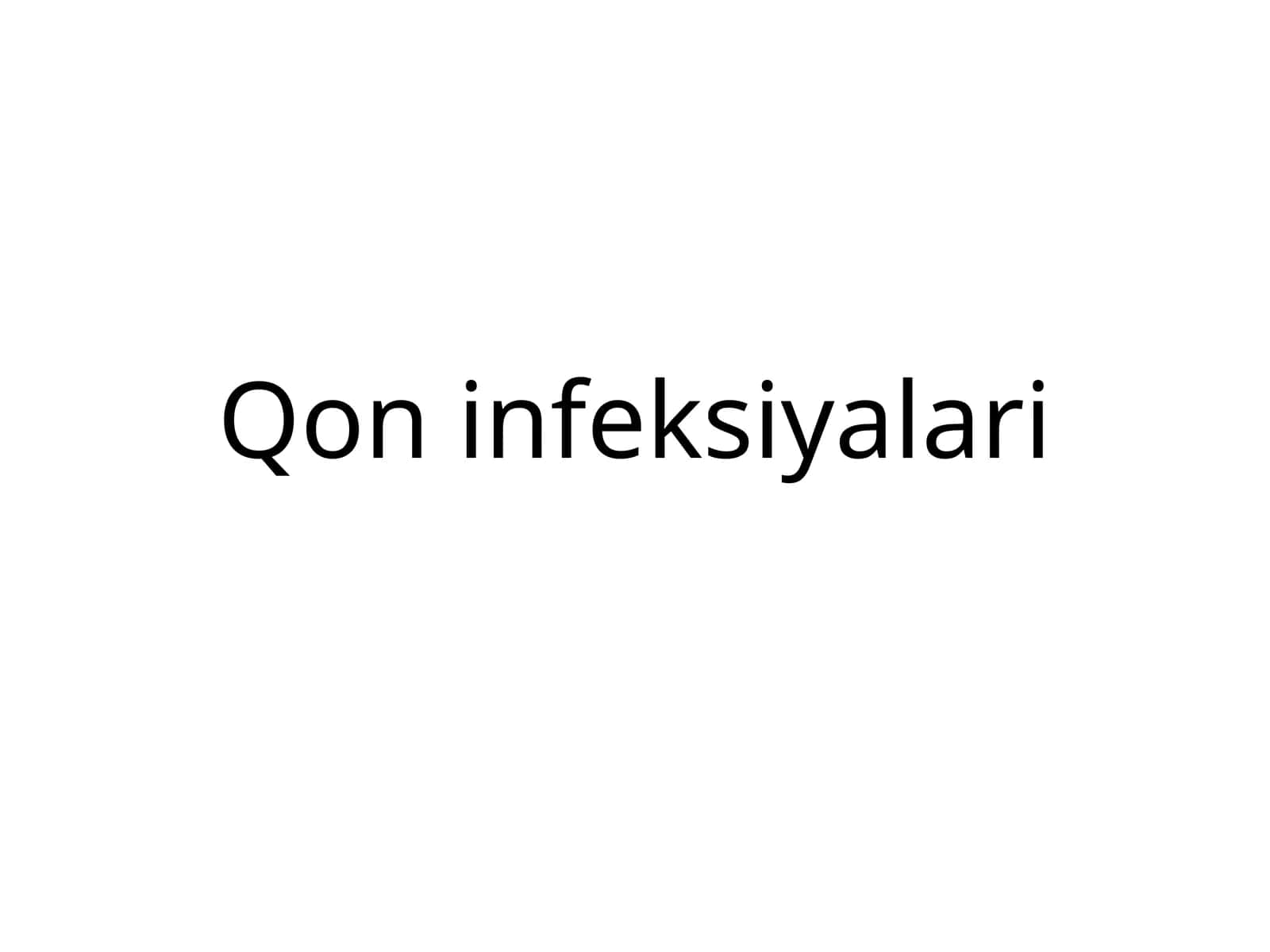 Qon infeksiyalari 1