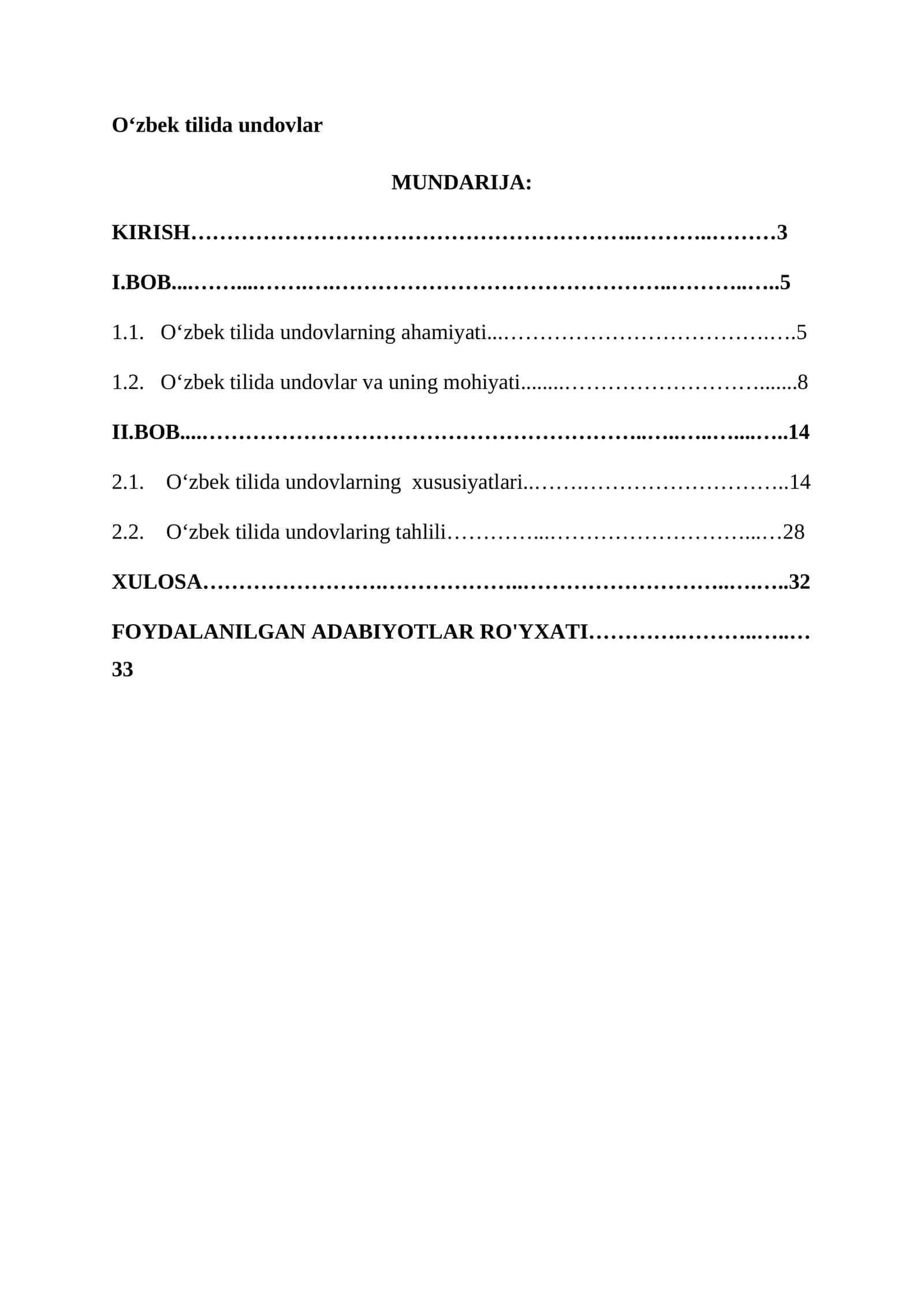 Oʻzbek tilida undovlar 1