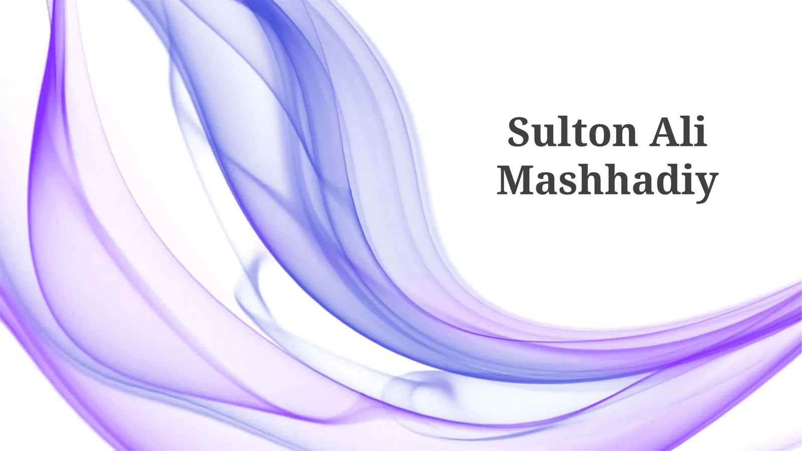 Sulton Ali Mashhadiy 1