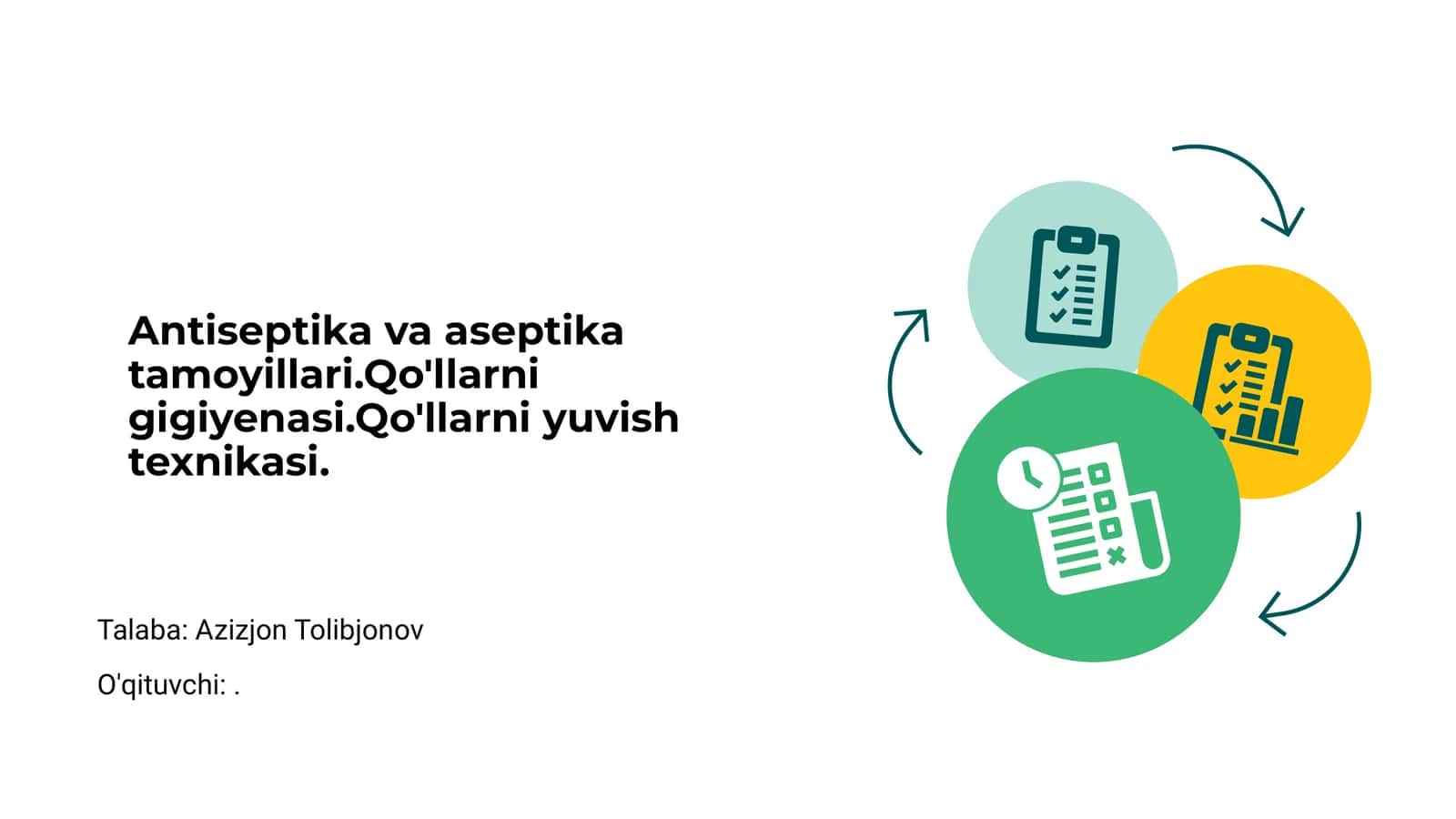 Antiseptika va aseptika tamoyillari 1