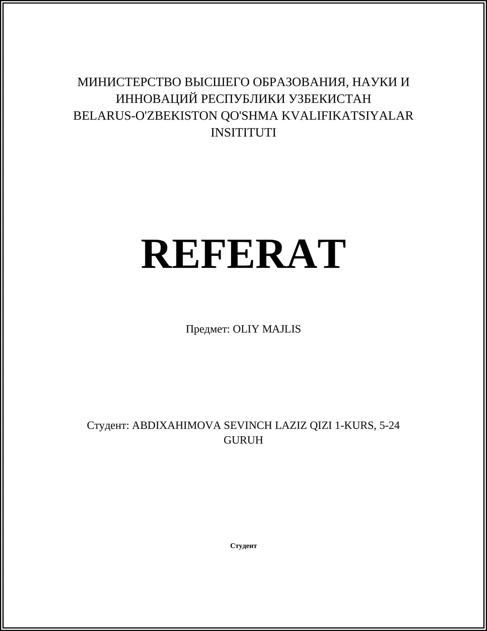 OLYI MAJLIS 1