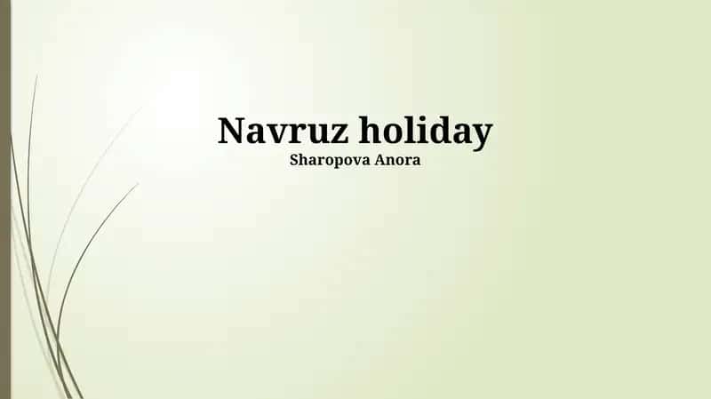 Navruz holiday 1