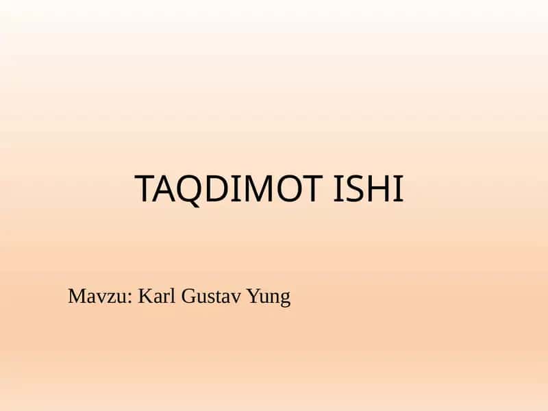 Karl Gustav Yung 1