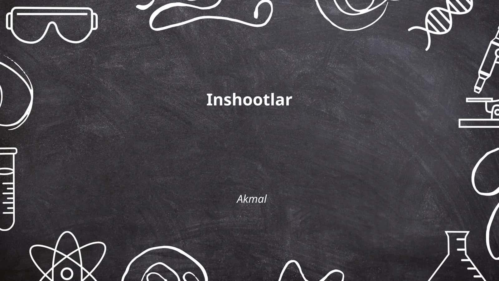 Inshootlar arxitekturasi 1