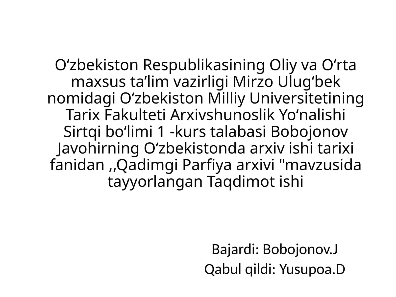 Qadimgi Parfiya arxivi 1