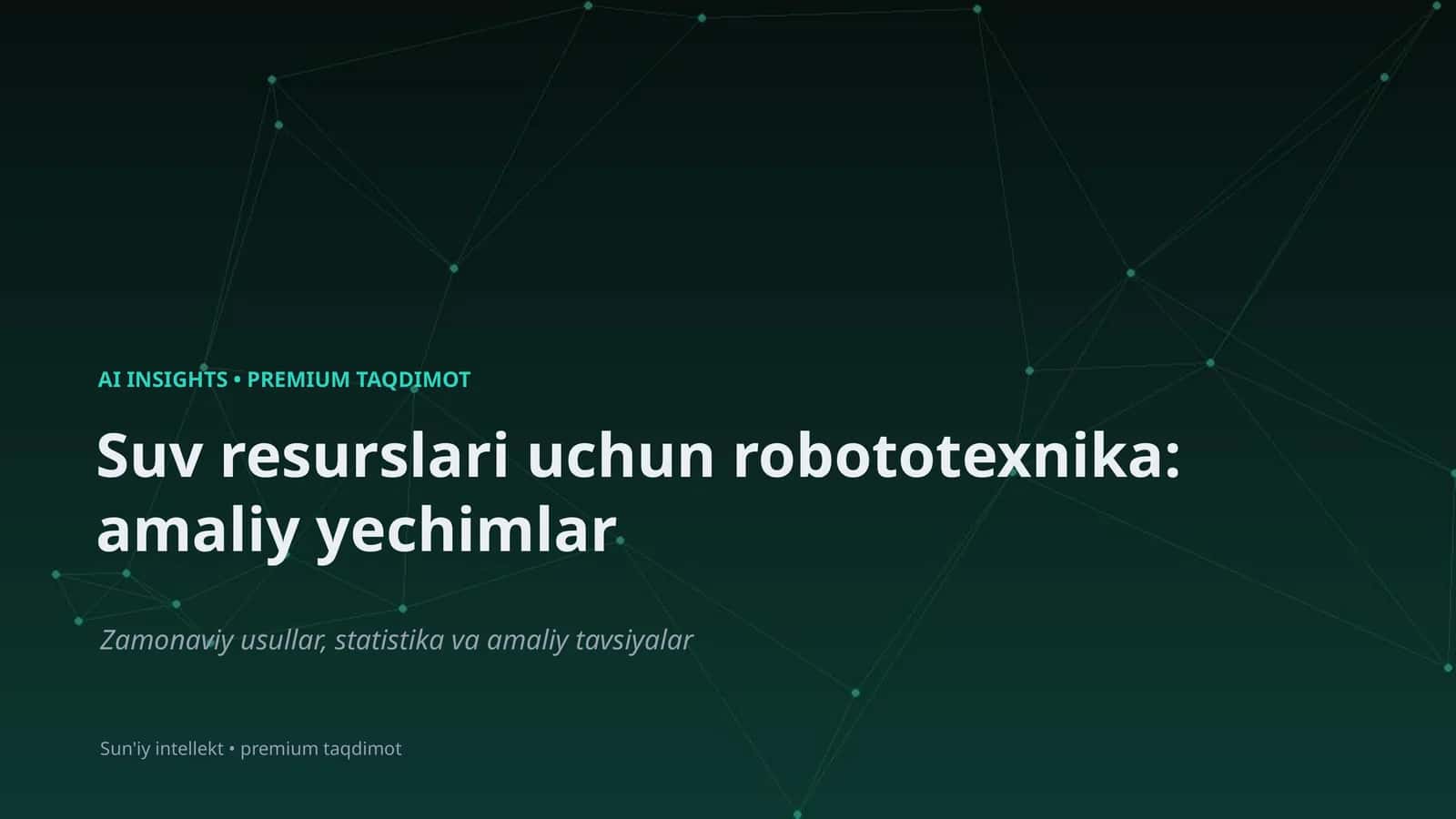 Sun'iy intellekt • premium taqdimot 1
