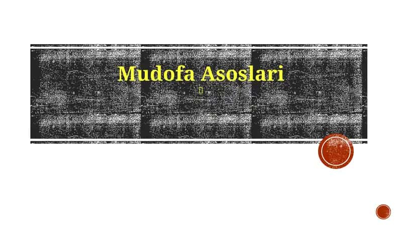 Mudofa Asoslari 1