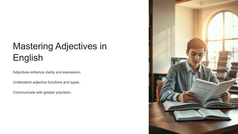 Mastering Adjectives in English 1