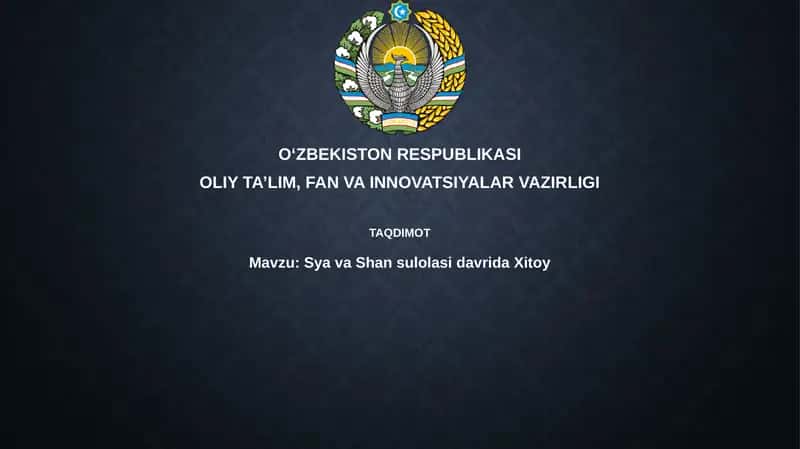 Xia va Shang sulolalari 1