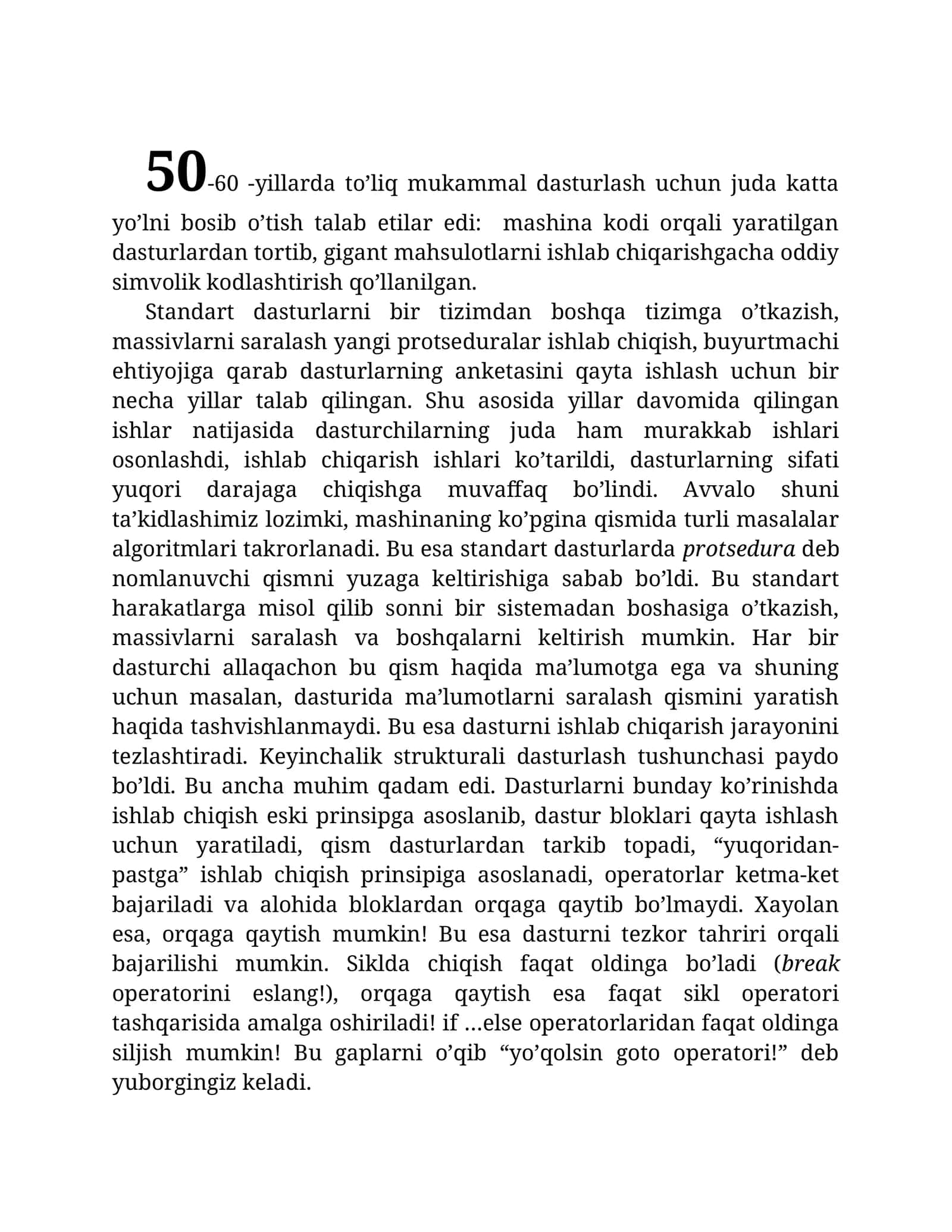 50-60 -yillarda 1