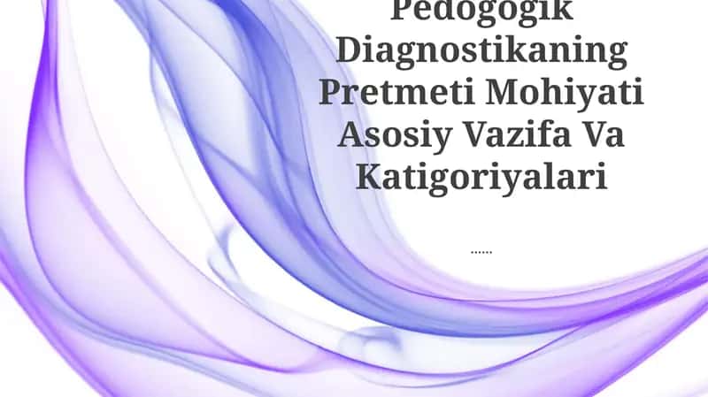 Pedogogik Diagnostika 1