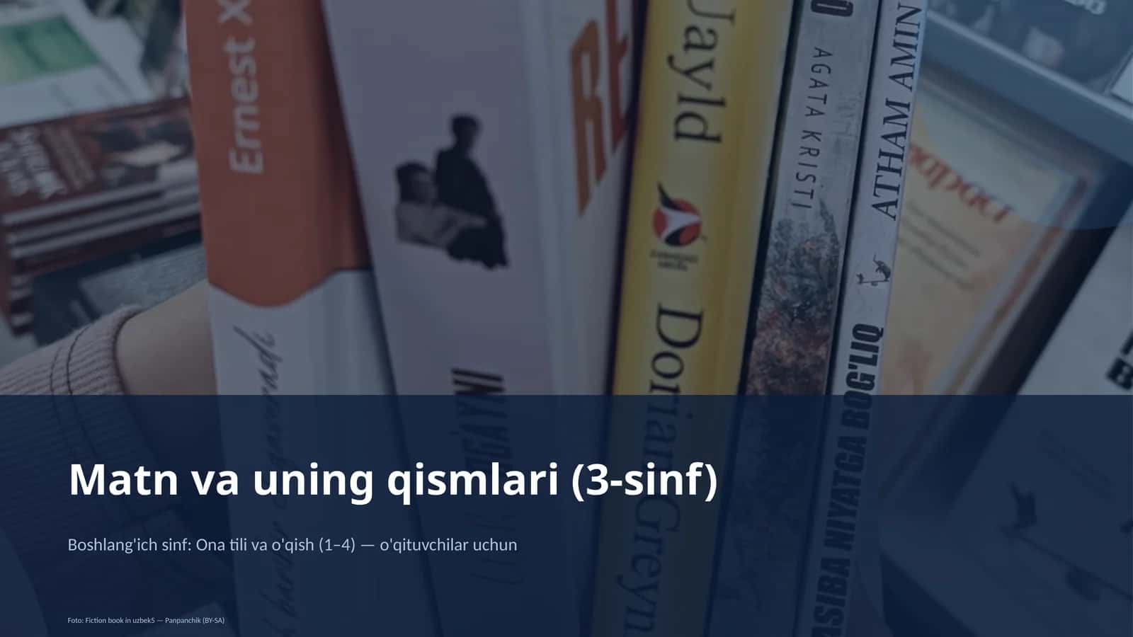 Matn va uning qismlari (3-sinf) 1