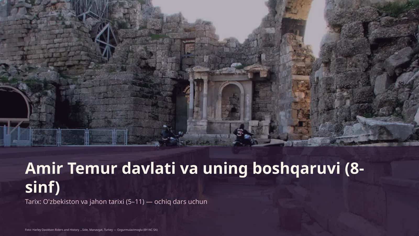 Amir Temur davlati va uning boshqaruvi (8-sinf) 1
