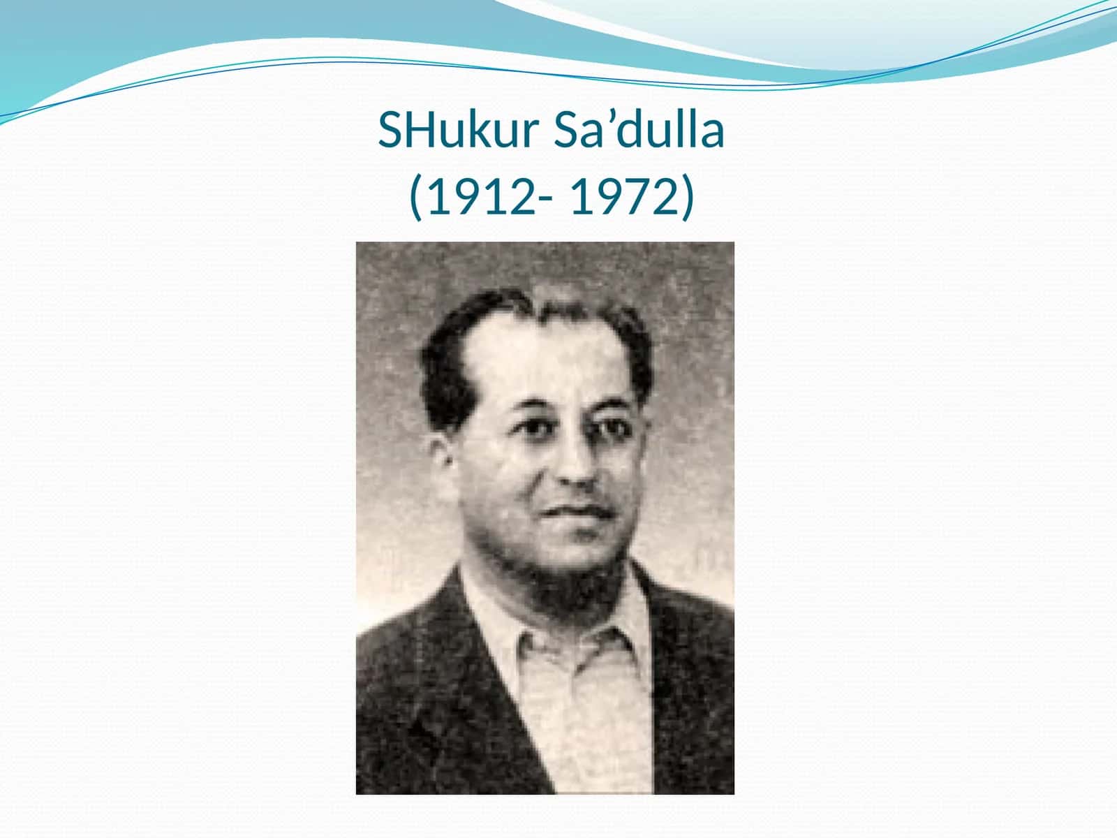 Shukur Sa’dulla 1