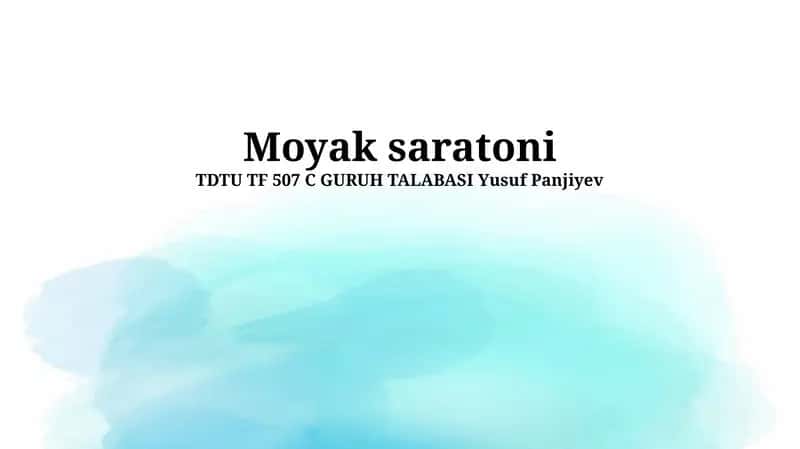 Moyak saratoni 1
