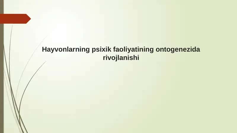 Ontogenez 1
