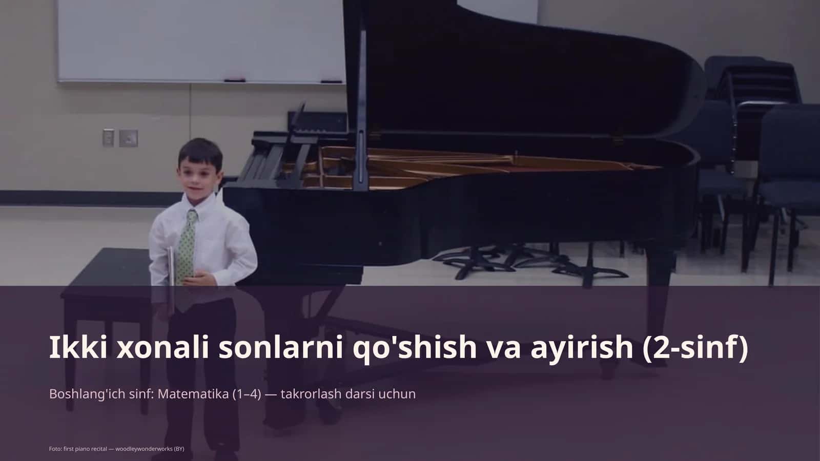 Ikki xonali sonlarni qo'shish va ayirish (2-sinf) 1