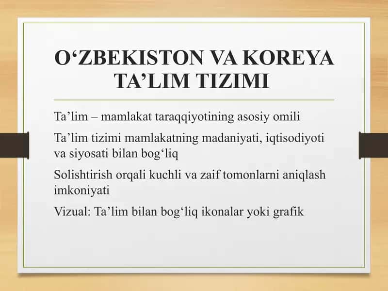 O‘ZBEKISTON VA KOREYA TA’LIM TIZIMI 1