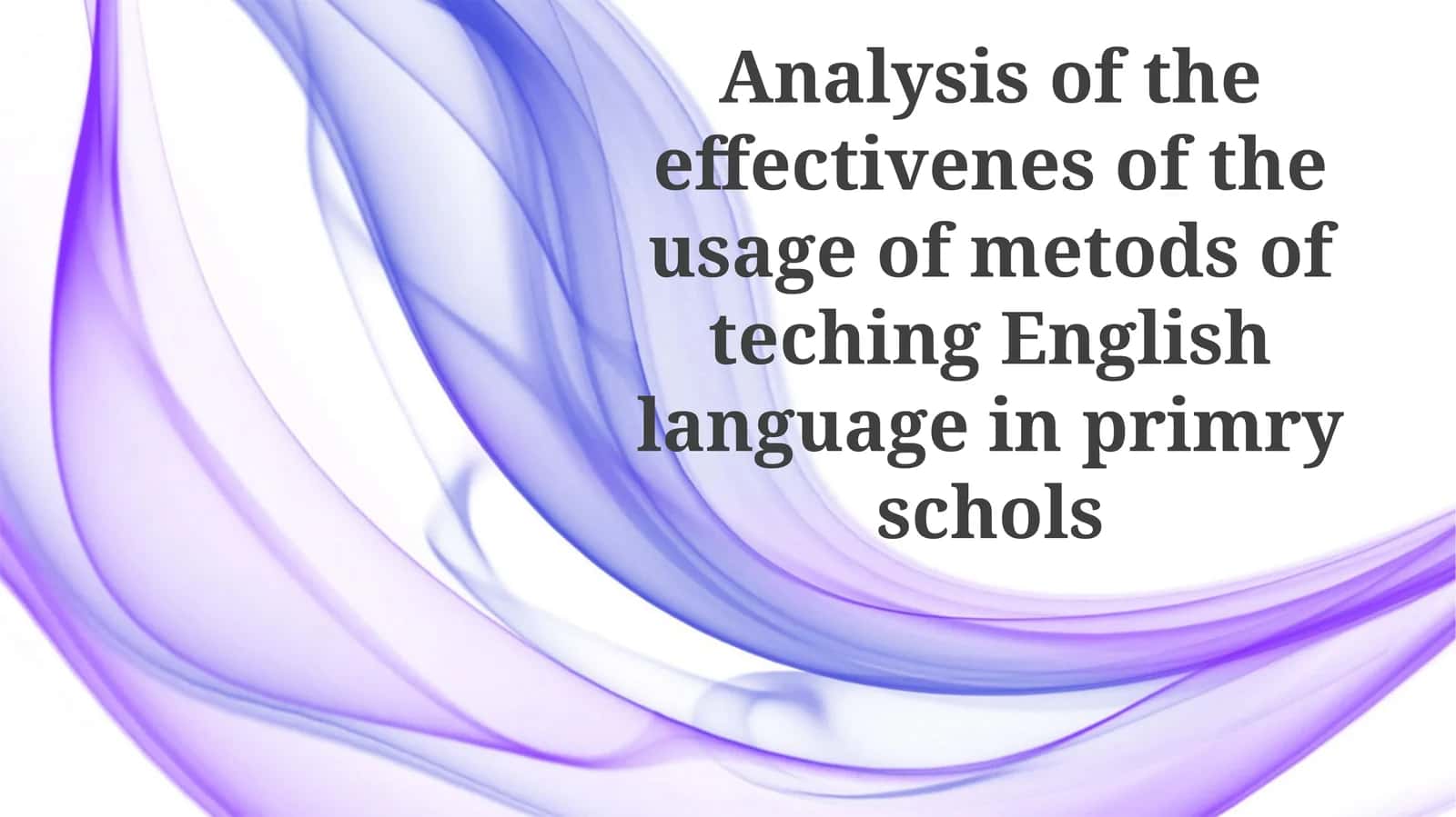 Introduction to English Language Teaching Methods 1